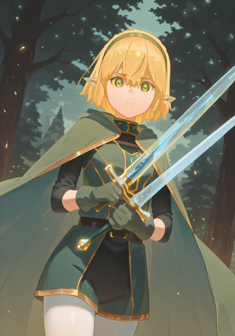 21492-1817010388-1girl, blonde hair, cape, day, ear covers, elf, gloves, gold trim, green cape, green eyes, green gloves, green hairband, hair be.png